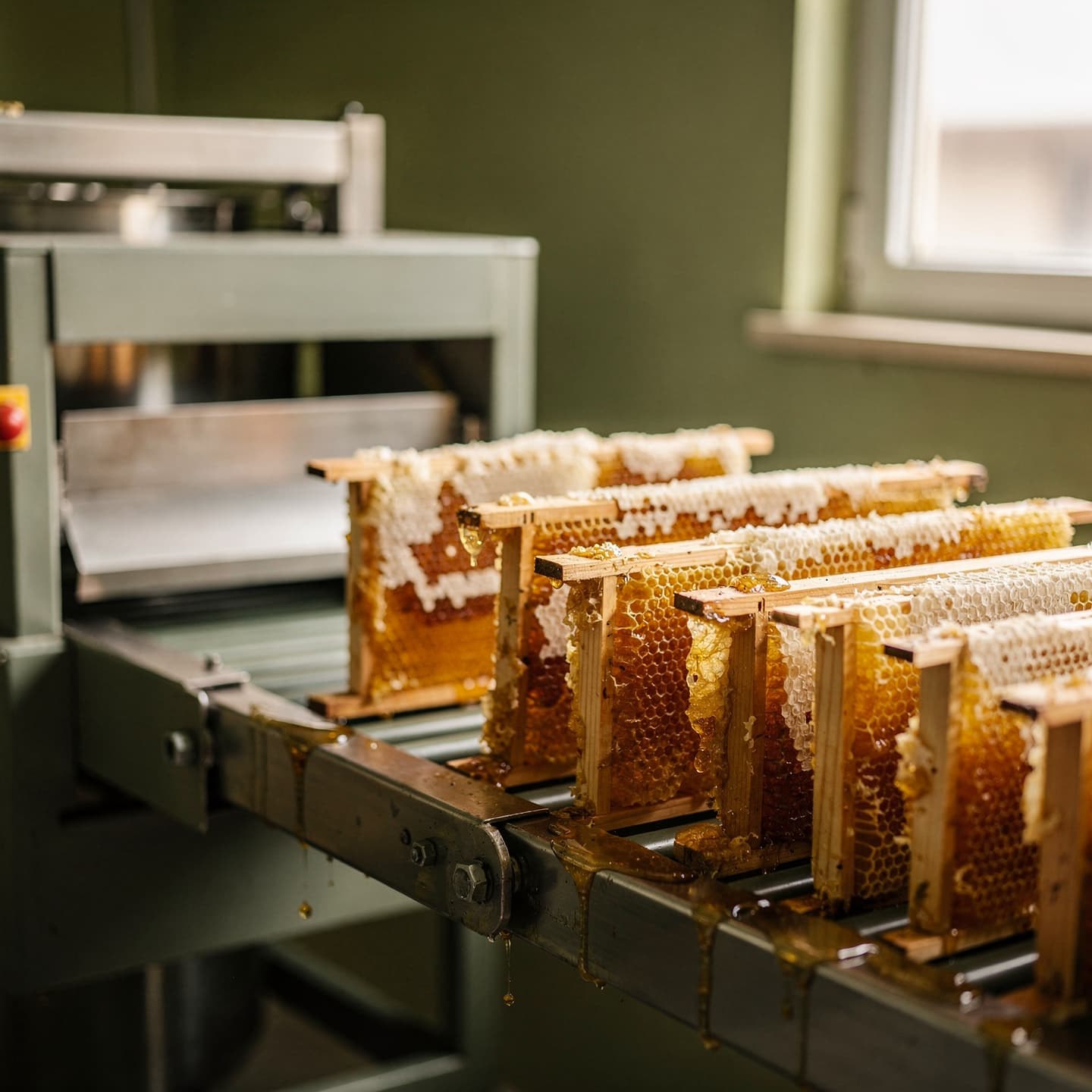 Honey gently extracted from the comb